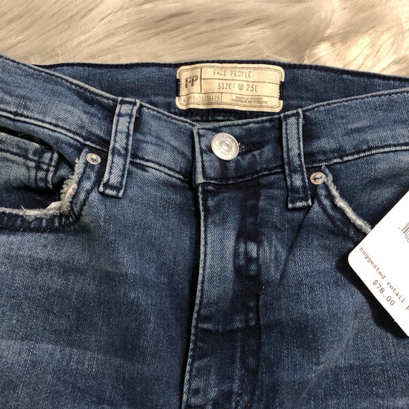 🆕 Free People Open Knee Skinny Jeans - Picture 6 of 8